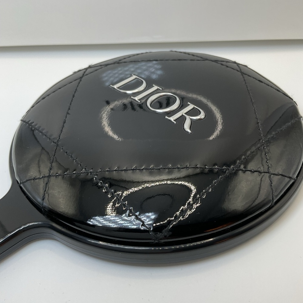 Dior Black Patent Cannage Hand Mirror - Picture 7 of 8